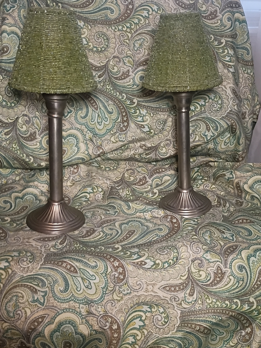 Beaded Candlestick Holders